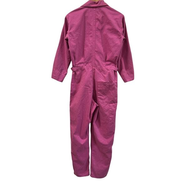 Pistola Tanner Long Sleeve Utility Jumpsuit In Fuchsia - Picture 2 of 7